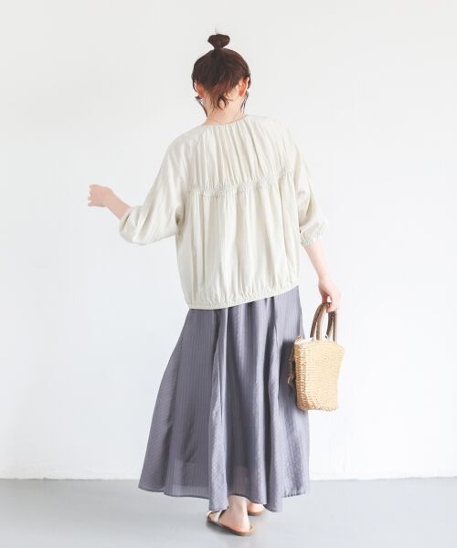 le.coeur blanc / ルクールブラン ブルゾン | ギャザーキリカエブルゾン | 詳細8