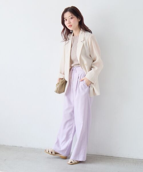 le.coeur blanc / ルクールブラン テーラードジャケット | ≪手洗い可能≫リネンライクテーラードジャケット | 詳細11