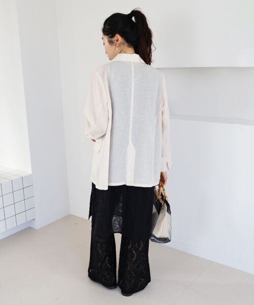 le.coeur blanc / ルクールブラン テーラードジャケット | ≪手洗い可能≫リネンライクテーラードジャケット | 詳細28