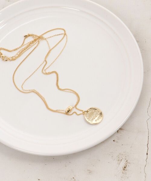 le.coeur blanc / ルクールブラン ネックレス・ペンダント・チョーカー | O サークルモチーフ2連ネックレス | 詳細1