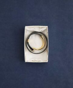 le.coeur blanc / ルクールブラン ブレスレット・バングル | O レザーバングル