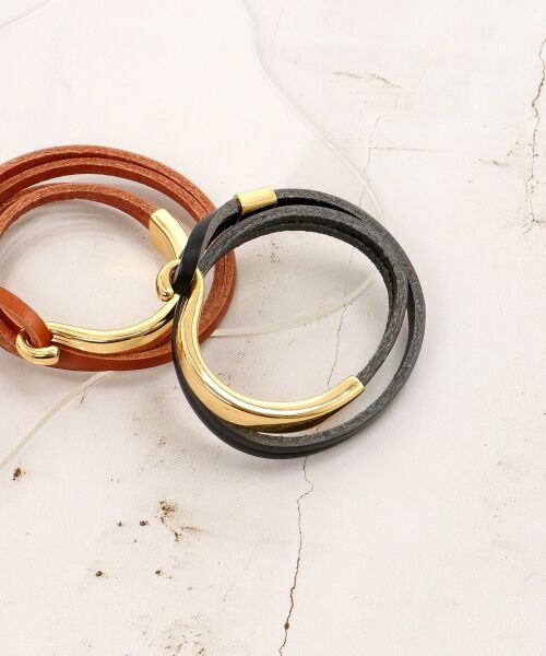 le.coeur blanc / ルクールブラン ブレスレット・バングル | O レザーバングル | 詳細1