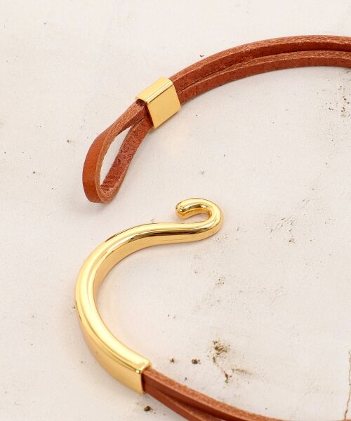le.coeur blanc / ルクールブラン ブレスレット・バングル | O レザーバングル | 詳細14