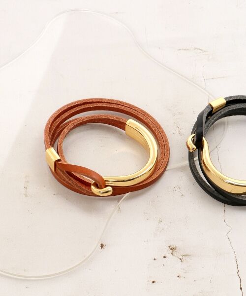 le.coeur blanc / ルクールブラン ブレスレット・バングル | O レザーバングル | 詳細3