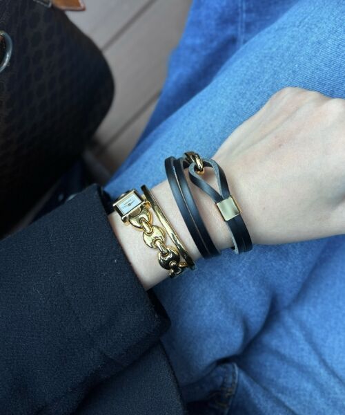 le.coeur blanc / ルクールブラン ブレスレット・バングル | O レザーバングル | 詳細6