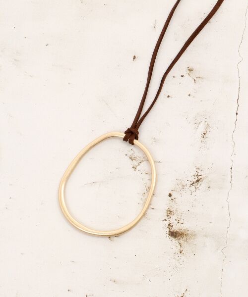le.coeur blanc / ルクールブラン ネックレス・ペンダント・チョーカー | O スエードコードオーバルネックレス | 詳細5