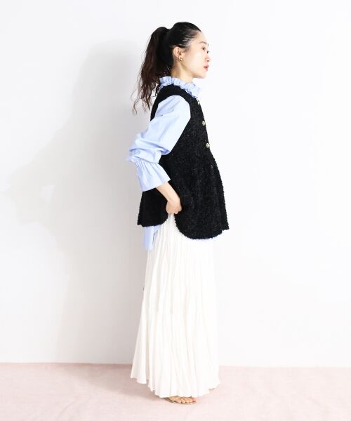 le.coeur blanc / ルクールブラン ベスト | TORRAZZO DONNA別注バタフライヤーンベスト | 詳細10