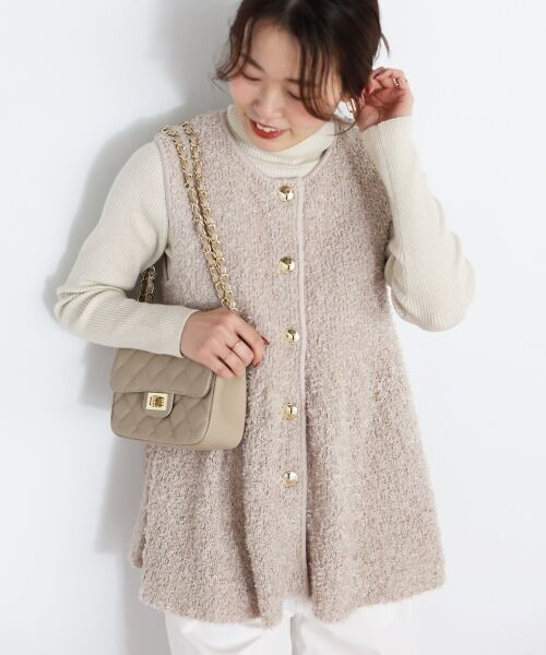 le.coeur blanc / ルクールブラン ベスト | TORRAZZO DONNA別注バタフライヤーンベスト | 詳細17