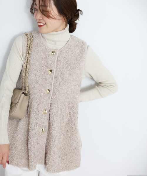 le.coeur blanc / ルクールブラン ベスト | TORRAZZO DONNA別注バタフライヤーンベスト | 詳細18