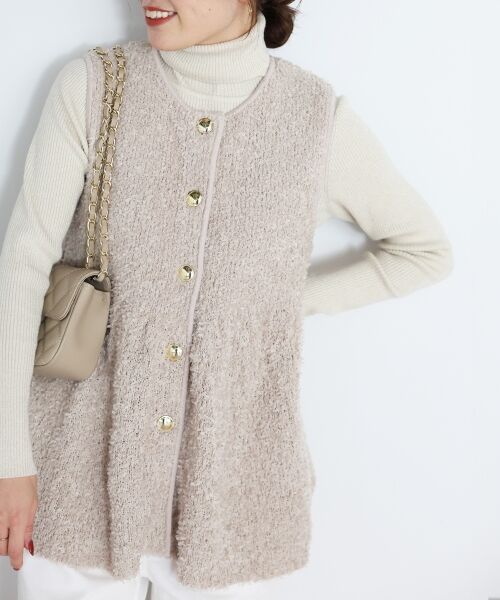 le.coeur blanc / ルクールブラン ベスト | TORRAZZO DONNA別注バタフライヤーンベスト | 詳細20