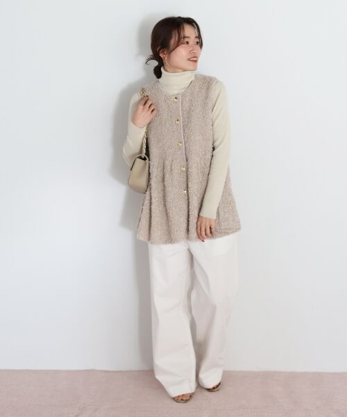 le.coeur blanc / ルクールブラン ベスト | TORRAZZO DONNA別注バタフライヤーンベスト | 詳細21