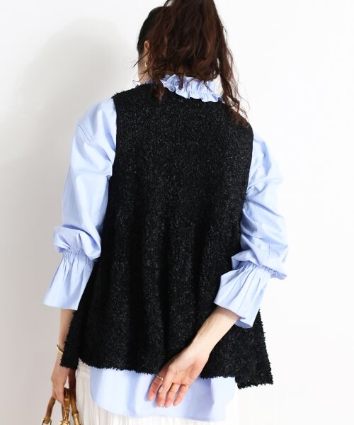 le.coeur blanc / ルクールブラン ベスト | TORRAZZO DONNA別注バタフライヤーンベスト | 詳細5