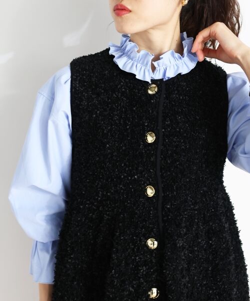 le.coeur blanc / ルクールブラン ベスト | TORRAZZO DONNA別注バタフライヤーンベスト | 詳細7