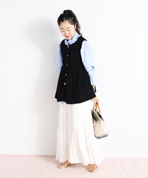 le.coeur blanc / ルクールブラン ベスト | TORRAZZO DONNA別注バタフライヤーンベスト | 詳細9