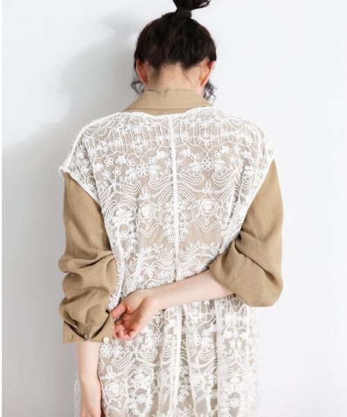 le.coeur blanc / ルクールブラン ベスト | TORRAZZO DONNAエンブロイダリーレースジレ | 詳細12