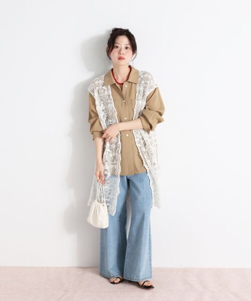 le.coeur blanc / ルクールブラン ベスト | TORRAZZO DONNAエンブロイダリーレースジレ | 詳細16