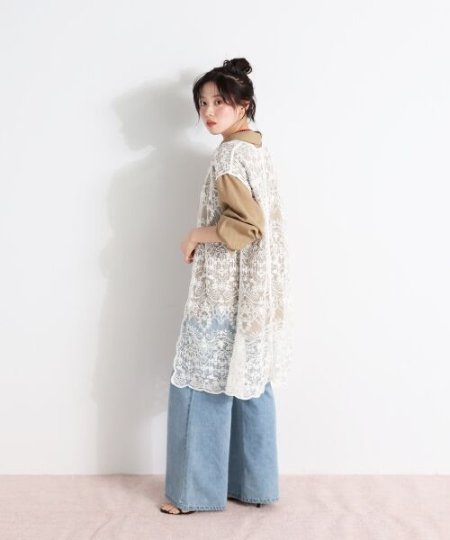 le.coeur blanc / ルクールブラン ベスト | TORRAZZO DONNAエンブロイダリーレースジレ | 詳細17