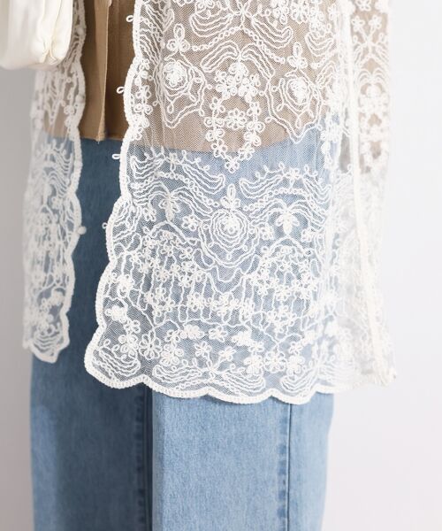 le.coeur blanc / ルクールブラン ベスト | TORRAZZO DONNAエンブロイダリーレースジレ | 詳細19