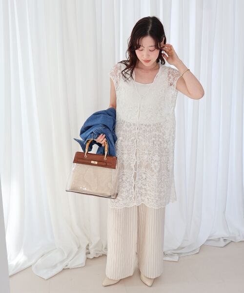 le.coeur blanc / ルクールブラン ベスト | TORRAZZO DONNAエンブロイダリーレースジレ | 詳細2