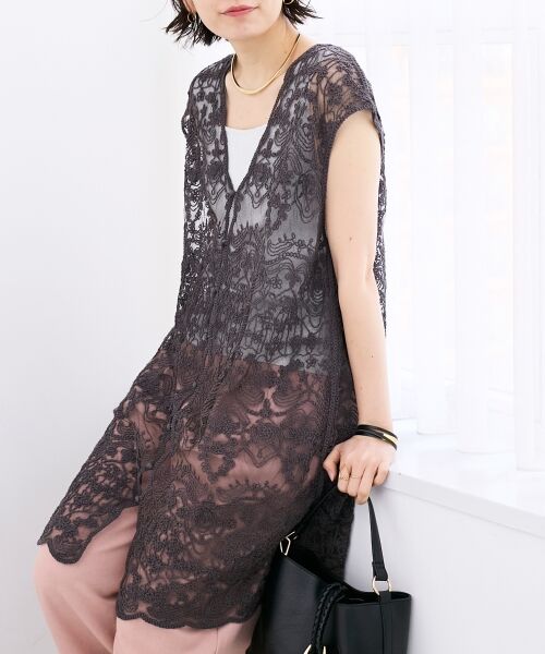 le.coeur blanc / ルクールブラン ベスト | TORRAZZO DONNAエンブロイダリーレースジレ | 詳細21