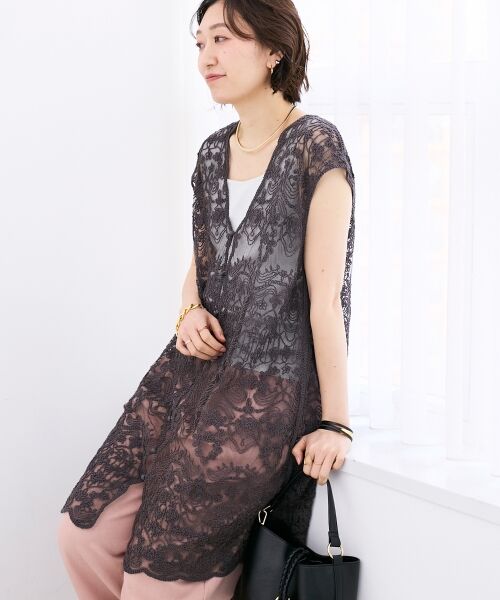 le.coeur blanc / ルクールブラン ベスト | TORRAZZO DONNAエンブロイダリーレースジレ | 詳細22