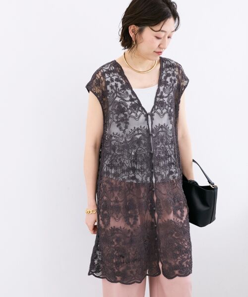 le.coeur blanc / ルクールブラン ベスト | TORRAZZO DONNAエンブロイダリーレースジレ | 詳細24