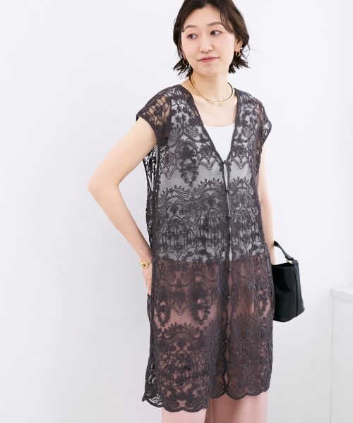 le.coeur blanc / ルクールブラン ベスト | TORRAZZO DONNAエンブロイダリーレースジレ | 詳細25