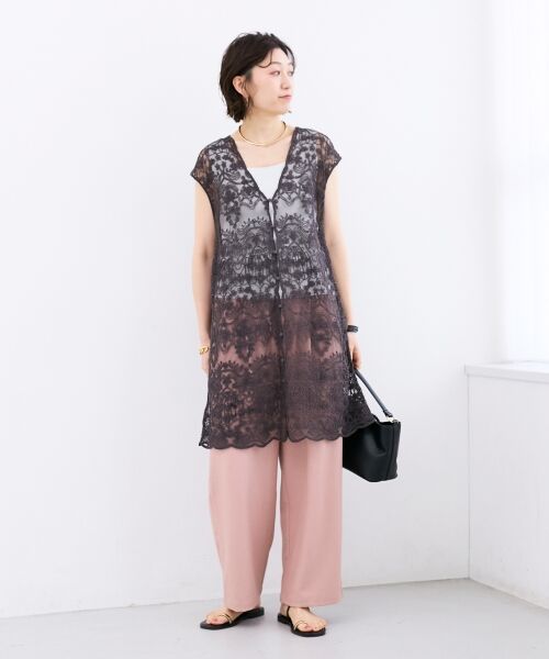 le.coeur blanc / ルクールブラン ベスト | TORRAZZO DONNAエンブロイダリーレースジレ | 詳細29