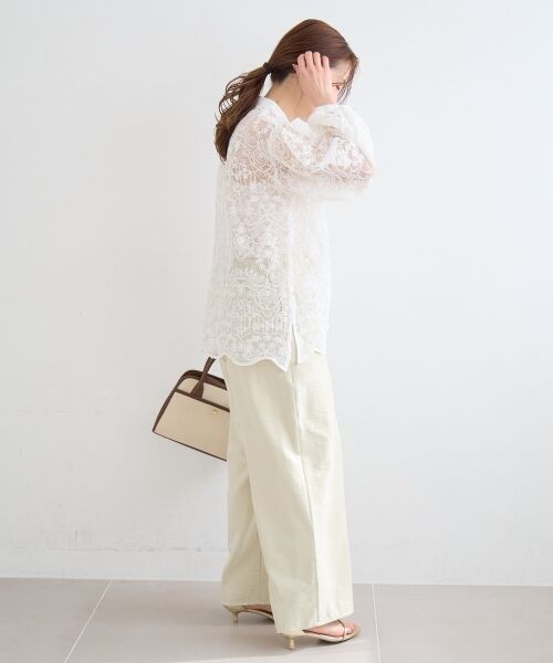 le.coeur blanc / ルクールブラン シャツ・ブラウス | TORRAZZO DONNA別注エンブロイダリーレースシャツ | 詳細11