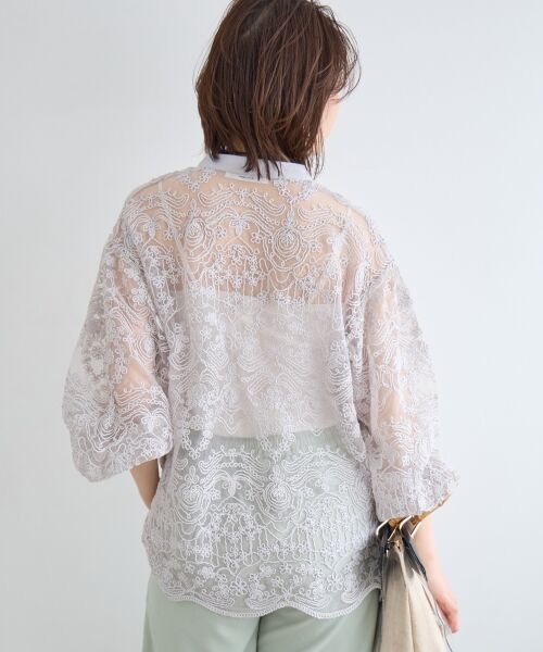 le.coeur blanc / ルクールブラン シャツ・ブラウス | TORRAZZO DONNA別注エンブロイダリーレースシャツ | 詳細17