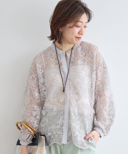 le.coeur blanc / ルクールブラン シャツ・ブラウス | TORRAZZO DONNA別注エンブロイダリーレースシャツ | 詳細19