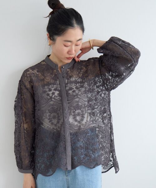 le.coeur blanc / ルクールブラン シャツ・ブラウス | TORRAZZO DONNA別注エンブロイダリーレースシャツ | 詳細29