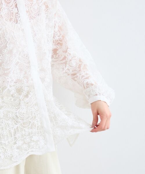 le.coeur blanc / ルクールブラン シャツ・ブラウス | TORRAZZO DONNA別注エンブロイダリーレースシャツ | 詳細7