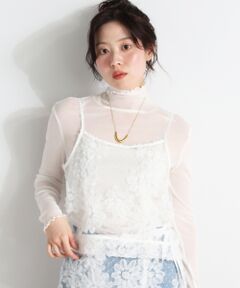 le.coeur blanc / ルクールブラン キャミソール・チューブトップ | TORRAZZO DONNAフローラルレースキャミ