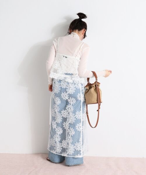 le.coeur blanc / ルクールブラン キャミソール・チューブトップ | TORRAZZO DONNAフローラルレースキャミ | 詳細11