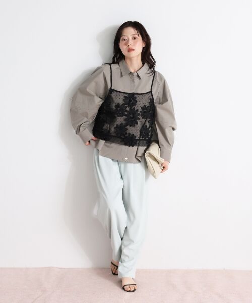 le.coeur blanc / ルクールブラン キャミソール・チューブトップ | TORRAZZO DONNAフローラルレースキャミ | 詳細19