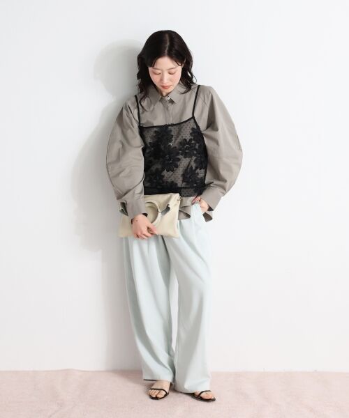 le.coeur blanc / ルクールブラン キャミソール・チューブトップ | TORRAZZO DONNAフローラルレースキャミ | 詳細20