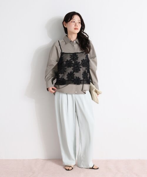 le.coeur blanc / ルクールブラン キャミソール・チューブトップ | TORRAZZO DONNAフローラルレースキャミ | 詳細23