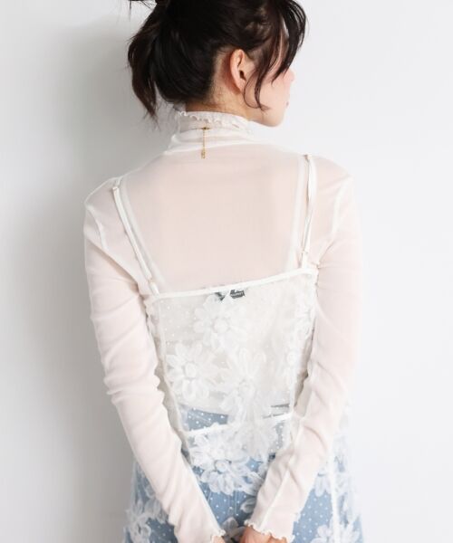 le.coeur blanc / ルクールブラン キャミソール・チューブトップ | TORRAZZO DONNAフローラルレースキャミ | 詳細6