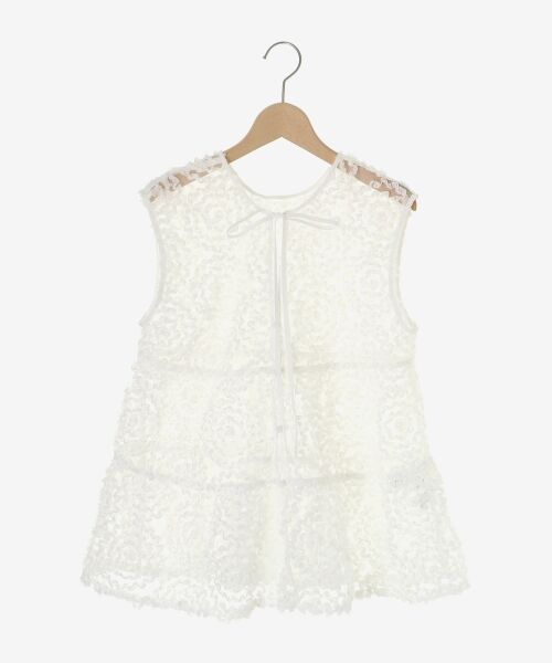 le.coeur blanc / ルクールブラン シャツ・ブラウス | TORRAZZO DONNA別注フラワーレースノースリ | 詳細1