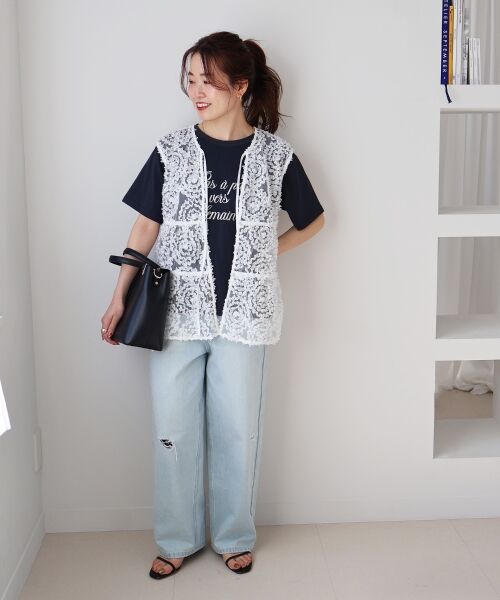 le.coeur blanc / ルクールブラン シャツ・ブラウス | TORRAZZO DONNA別注フラワーレースノースリ | 詳細20