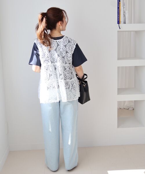 le.coeur blanc / ルクールブラン シャツ・ブラウス | TORRAZZO DONNA別注フラワーレースノースリ | 詳細21