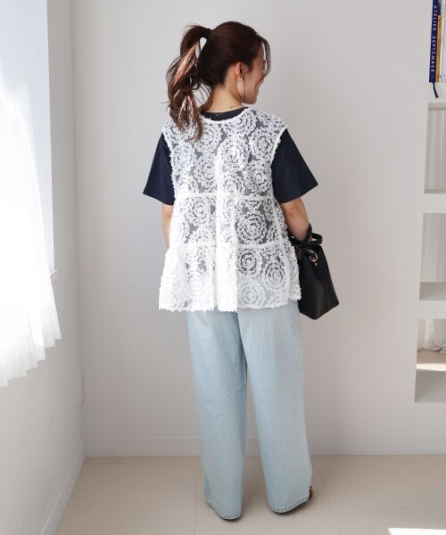 le.coeur blanc / ルクールブラン シャツ・ブラウス | TORRAZZO DONNA別注フラワーレースノースリ | 詳細22