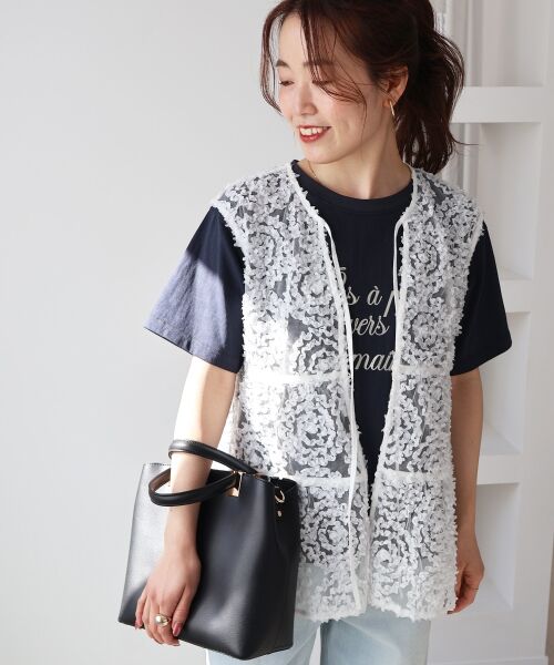 le.coeur blanc / ルクールブラン シャツ・ブラウス | TORRAZZO DONNA別注フラワーレースノースリ | 詳細23