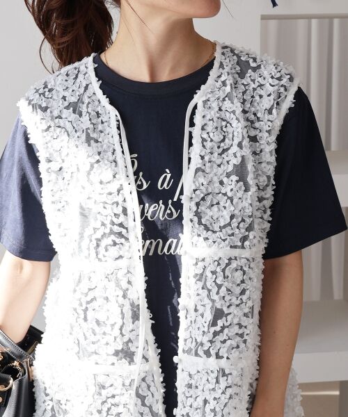 le.coeur blanc / ルクールブラン シャツ・ブラウス | TORRAZZO DONNA別注フラワーレースノースリ | 詳細24