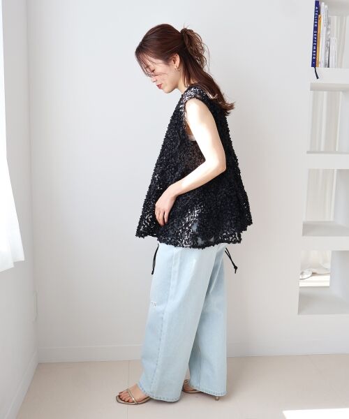 le.coeur blanc / ルクールブラン シャツ・ブラウス | TORRAZZO DONNA別注フラワーレースノースリ | 詳細30