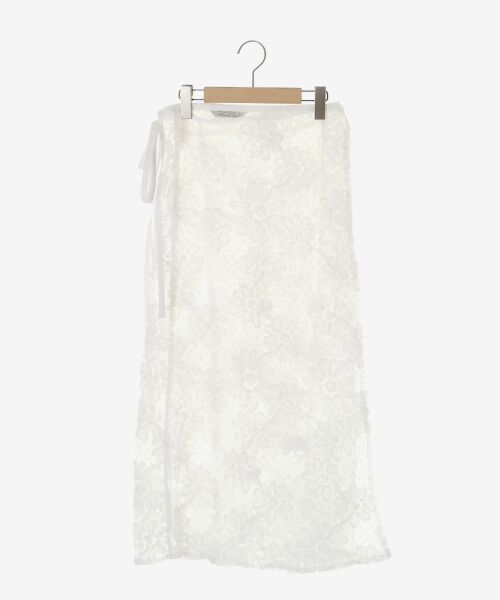 le.coeur blanc / ルクールブラン ロング・マキシ丈スカート | TORRAZZO DONNAフローラルレースラップスカート | 詳細1