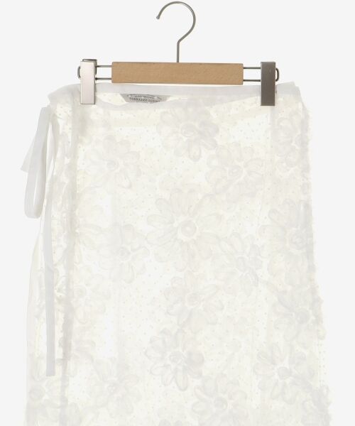 le.coeur blanc / ルクールブラン ロング・マキシ丈スカート | TORRAZZO DONNAフローラルレースラップスカート | 詳細21