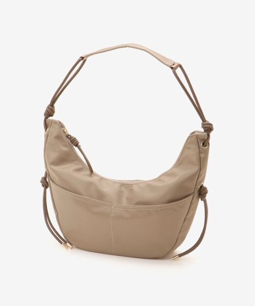 le.coeur blanc / ルクールブラン ショルダーバッグ | 【撥水】ナイロンハーフショルダー（ベージュ）