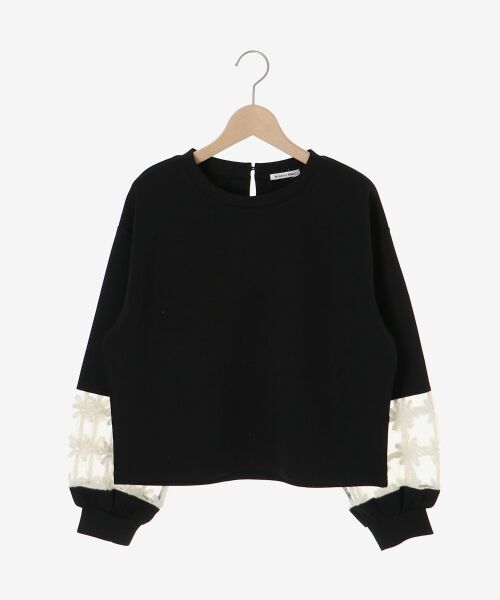 le.coeur blanc / ルクールブラン スウェット | 《WEB限定アイテム》袖レースダンボールスウェット | 詳細17